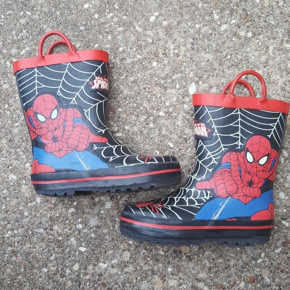 spiderman rubber boots